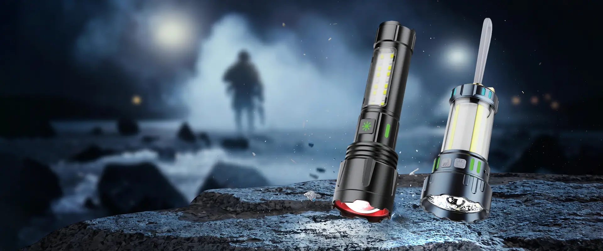 Forest Tiger Tactical LED zseblámpa – nagy fényáramú, újratölthető, szolgálati használatra
